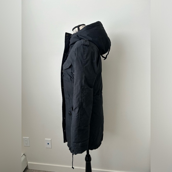 Aritzia Community “Paradigm” Down Filled Black Hemp Jacket/Parka - size XS - Picture 4 of 13